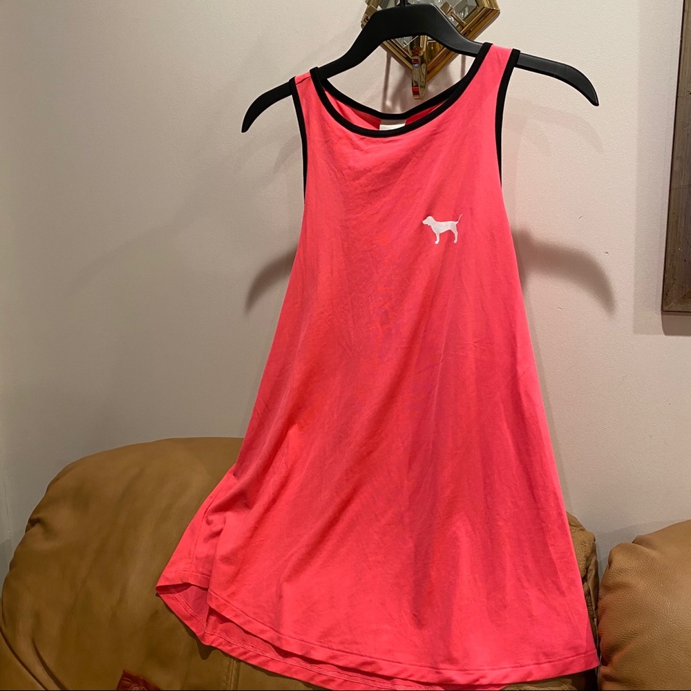 Neon pink racer back